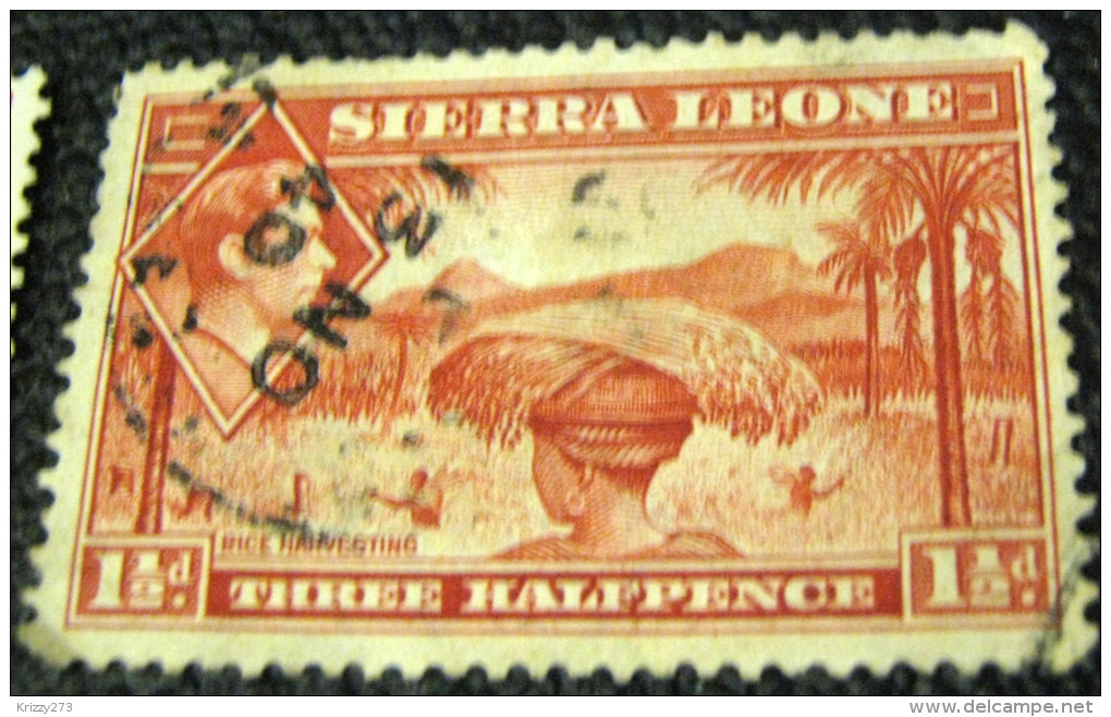 Sierra Leone 1938 Rice Harvesting 1.5d - Used - Sierra Leone (...-1960)