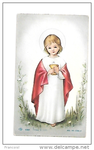 Mignonnette. Souvenir De Première Communion à Marloie 1959. Luce Glatigny. Enfant Jésus. Petit-Marche - Comunioni