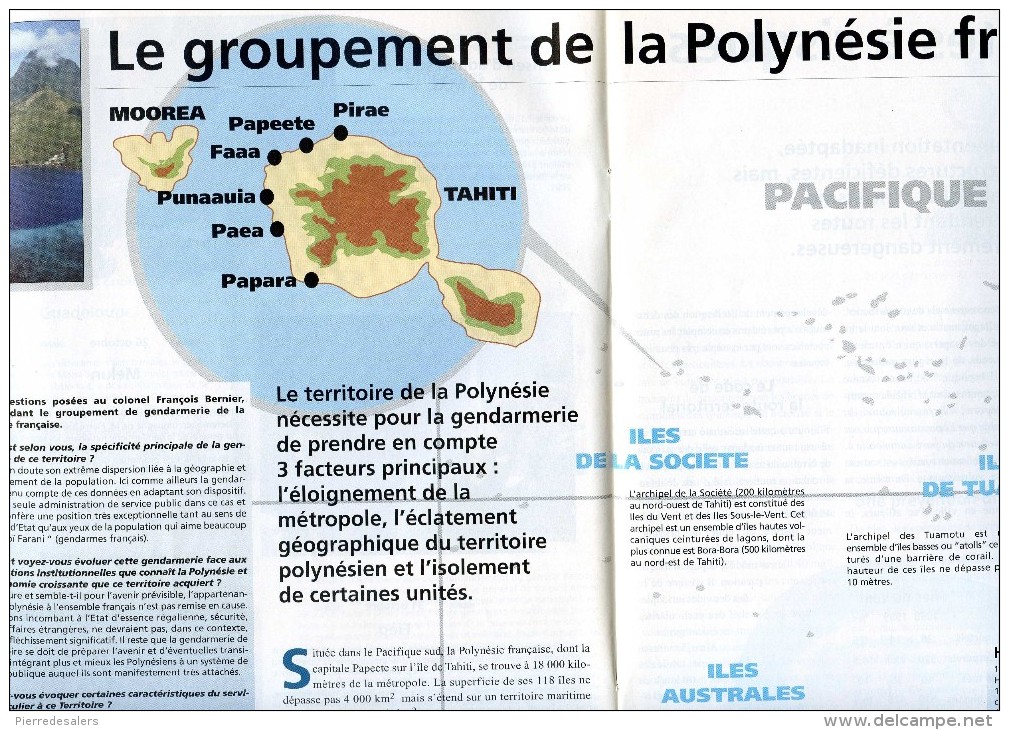 Gendarmerie B - Dossier Groupement De La Polynésie - Voir Sommaire Et Extraits - Gendarme Tahiti Pacifique - Polizei