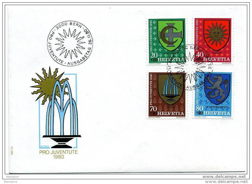 SUISSE FDC 1980 Pro Juventute  Zum  273-6 - FDC