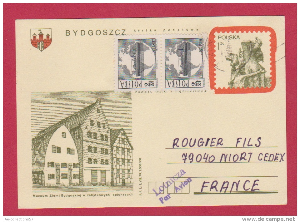 POLOGNE ENTIER POSTAL POUR NIORT - Entiers Postaux