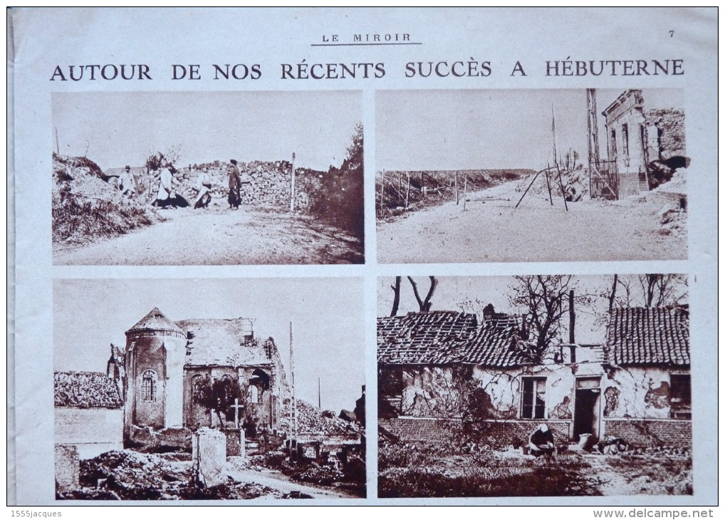 LE MIROIR N° 83 / 27-06-1915 TSAR AVIATEUR PAULHAN CADORNA MONT-ST-ÉLOI HUBETERNE SÉNÉGALAIS PETAIN MILLERAND