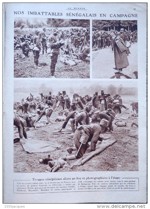 LE MIROIR N° 83 / 27-06-1915 TSAR AVIATEUR PAULHAN CADORNA MONT-ST-ÉLOI HUBETERNE SÉNÉGALAIS PETAIN MILLERAND