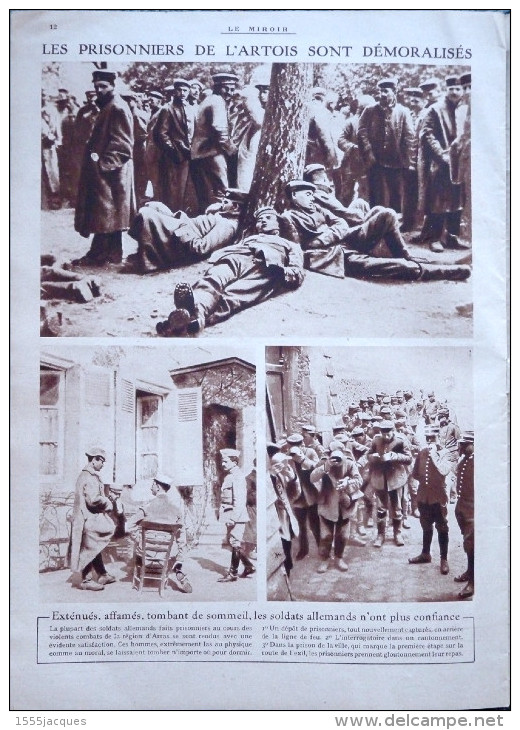 LE MIROIR N° 83 / 27-06-1915 TSAR AVIATEUR PAULHAN CADORNA MONT-ST-ÉLOI HUBETERNE SÉNÉGALAIS PETAIN MILLERAND