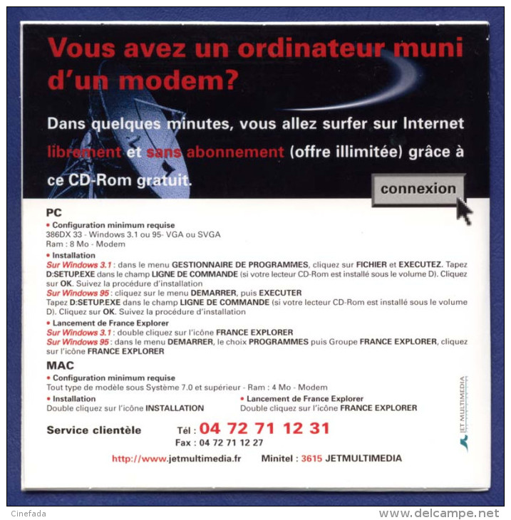 FRANCE EXPLORER. Accès Internet Sans Abonnement! Immédiat Illimité. - Kit De Conección A Internet