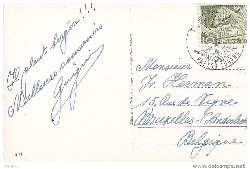 Suisse  - Tesserete E Convento Di Bigorio - Postal Mark - Tesserete 