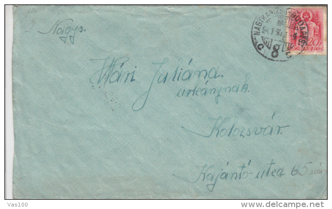 KING- SAINT LADISLAU, STAMP ON COVER, 1941, HUNGARY - Lettres & Documents