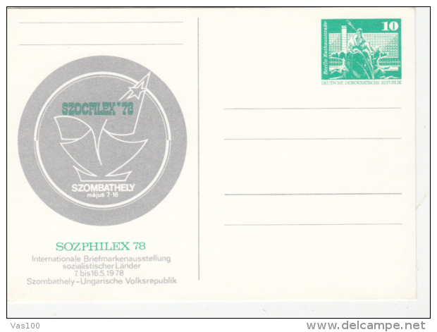 PHILATELIC EXHIBITION, PC STATIONERY, ENTIER POSTAL, 1978, GERMANY - Postkarten - Ungebraucht