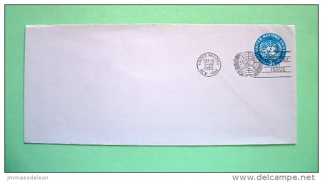 United Nations New York 1953 FDC Pre Paid Enveloppe - UN Flag - Cartas & Documentos
