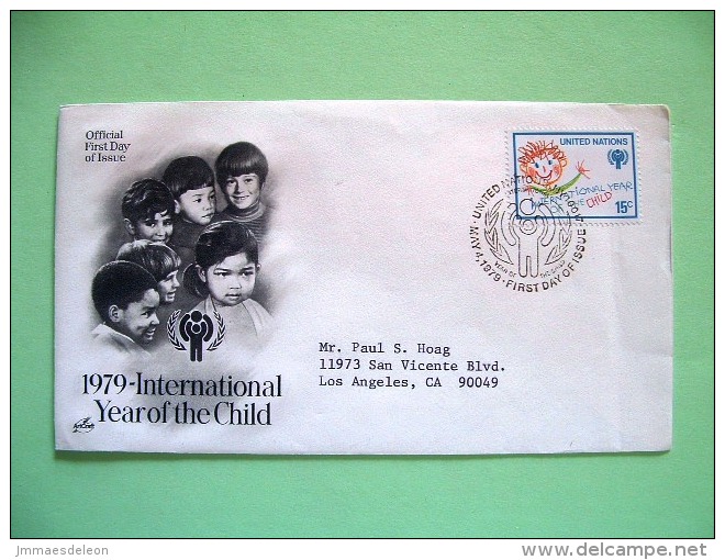 United Nations New York 1979 International Year Of The Child - Children Drawing - Storia Postale