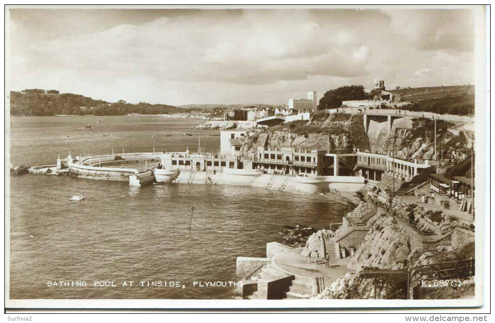 DEVON - PLYMOUTH - BATHING POOL AT TINSIDE RP Dv643 - Plymouth