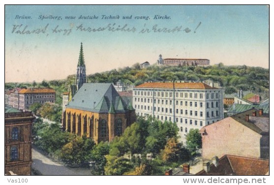 CPA BRUNN- PANORAMA, CHURCH, CASTLE - Hildburghausen