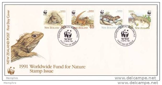 1991  FDC  WWF  Lizard - FDC