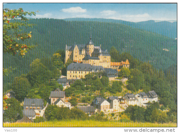 CPA FRANKENWALD MOUNTAINS- LAUENSTEIN CASTLE, FORTRESS, PANORAMA - Kronach