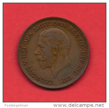 UK, 1936,  VF Circulated Coin, 1 Penny, George V, Bronze, , Km 838, C1776 - D. 1 Penny