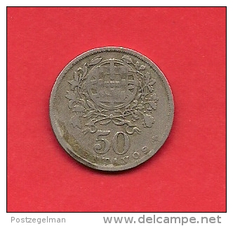 PORTUGAL, 1927, VF Circulated Coin, 50 Centavos,copper Nickel,   KM 577, C1830 - Portugal