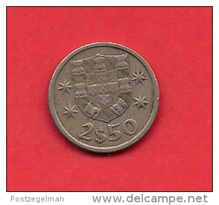 PORTUGAL, 1965, XF Circulated Coin, 2,5 Escudos, Copper Nickel,   KM 590, C1833 - Portugal