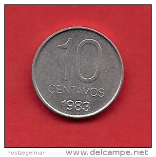 ARGENTINA, 1983,  XF Circulated Coin, 10 Centavos, Aluminum,  Km64  C1868 - Argentina