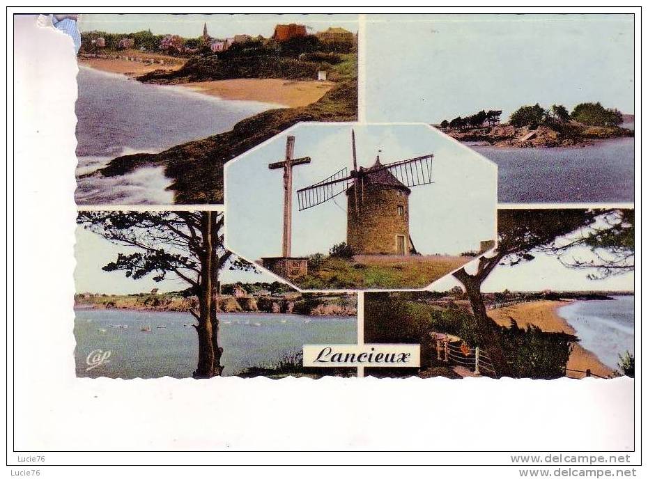 LANCIEUX -  5 Vues  :  La Plage, L´Ilet, Moulin Et Calvaire, Le Port, La Plage - N° 34 - Lancieux