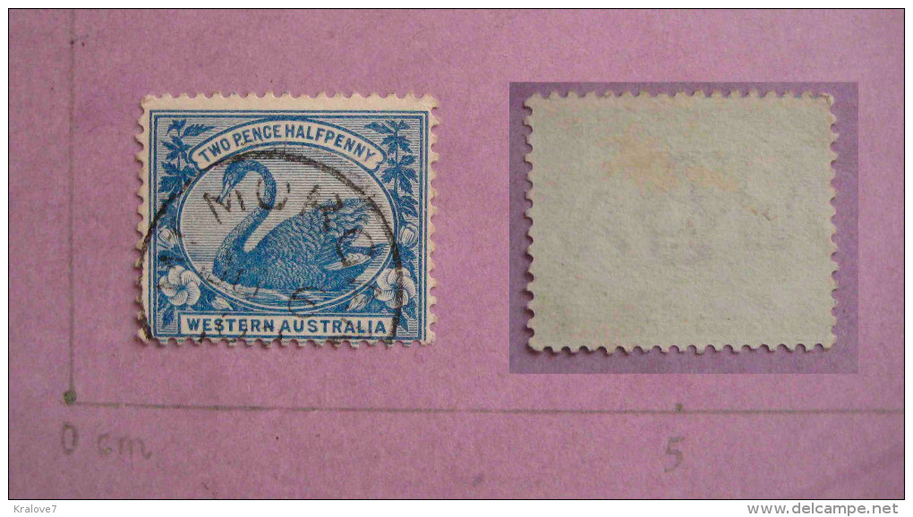 AUSTRALIE 1901 OBLITERE CIGNE BLEU 2p WESTERN AUSTRALIA USED BLUE SWAN 2p - Oblitérés