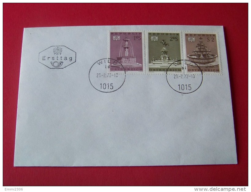 Österreich  Ersttags   Brief   1972    Mi. 1382 - 1384    / ( T - 16 ) - Autres & Non Classés