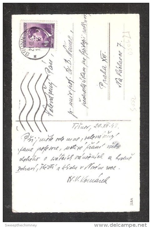 TCHEQUIE  ?? BRNO  BRUNN POSTMARK + GERMAN STAMP Gelaufen Used 1943 ??? - Tchéquie