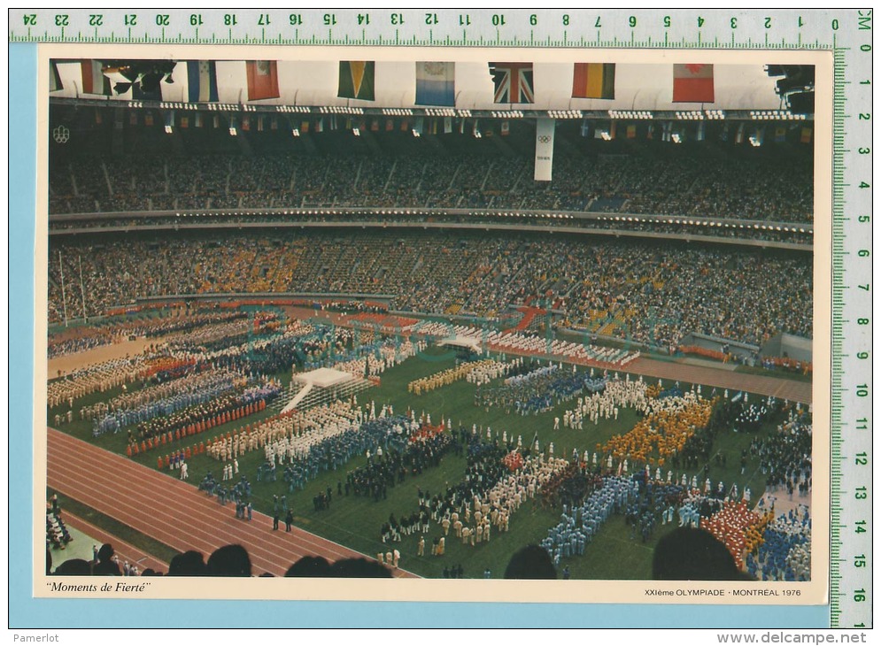 XXI Eme Olympiade Canada 1977  Ceremonie D'ouverture 23.5 X 16.5 Cm  2 Scans - Athlétisme