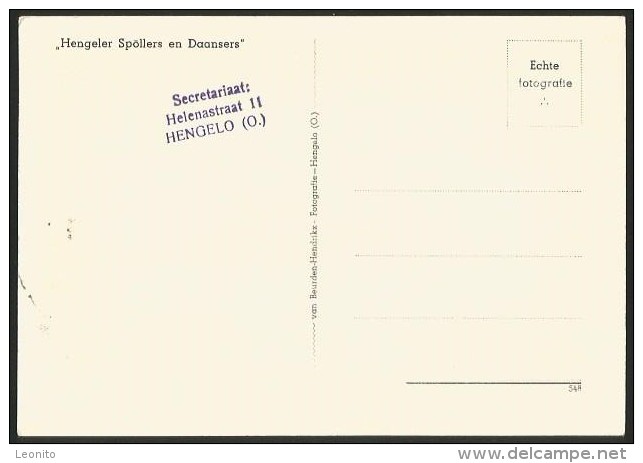 HENGELO Nederland Overijssel Hengeler Spöllers En Daansers Ca. 1950 - Hengelo (Ov)