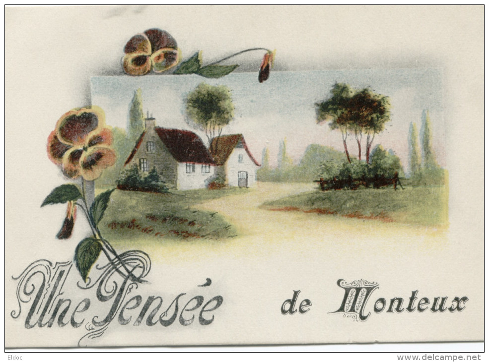 MONTEUX (Vaucluse) Une Pensée De Monteux. Carte Fantaisie - Monteux