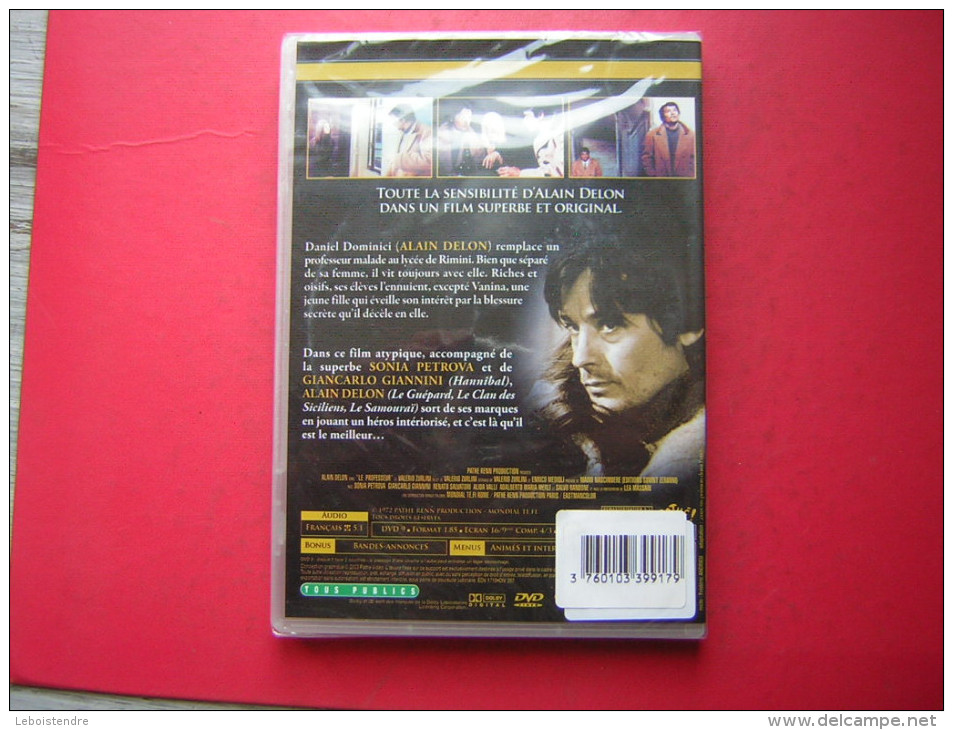 DVD NEUF SOUS BLISTER   ALAIN DELON   LE PROFESSEUR  UN FILM DE VALERIO ZURLINI - Action & Abenteuer