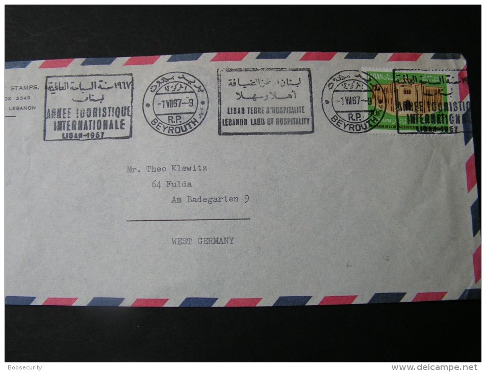 == Libanon  1967 Cv.  Very Fine Cancelation - Liban