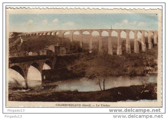 Au Plus Rapide Chamborigaud Le Viaduc Belle Oblitération 27 Septembre 1951 - Chamborigaud