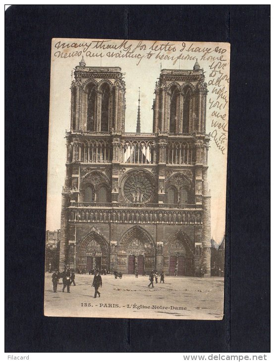 45715   Francia,   Paris, L"Eglise   Notre-Dame ,  VG 1905 - Notre Dame De Paris