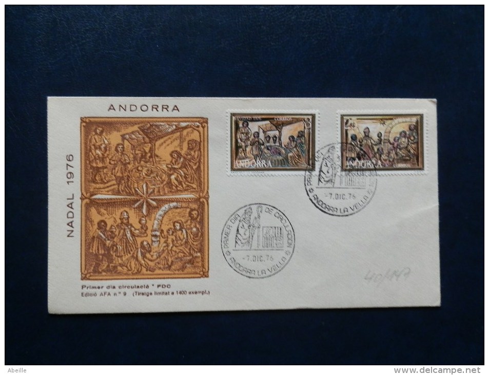 40/147   FDC   ANDORRA  1976 - Covers & Documents