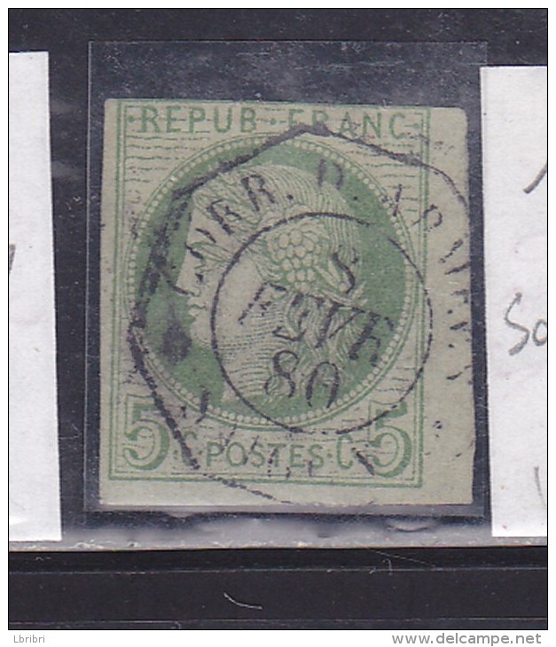 COLONIES GÉNÉRALES N° 17 5C VERT CACHET SAIGON  CORRESPONDANCES DES ARMÉES - Ceres