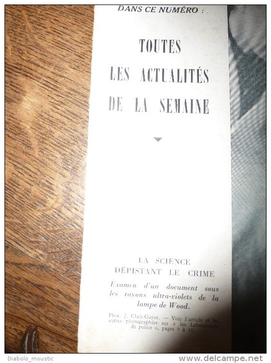 L' Illustration 1944 Volkov (URSS); Bombardements US Et GB; Crime Dépisté Avec  Ultra-violet Et Wood; Suisse à Vichy - L'Illustration