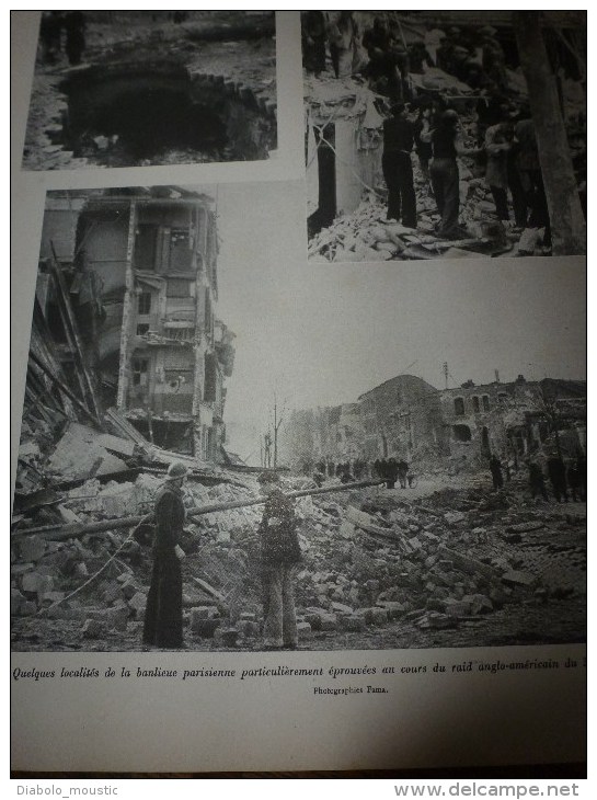 L' Illustration 1944 Volkov (URSS); Bombardements US Et GB; Crime Dépisté Avec  Ultra-violet Et Wood; Suisse à Vichy - L'Illustration