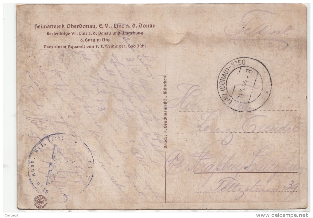 CPA GF - 14499- Autriche - Linz - Carte De Bienfaisance IIIème Reich ( Défauts = 2 Scans )-Envoi Gratuit - Linz