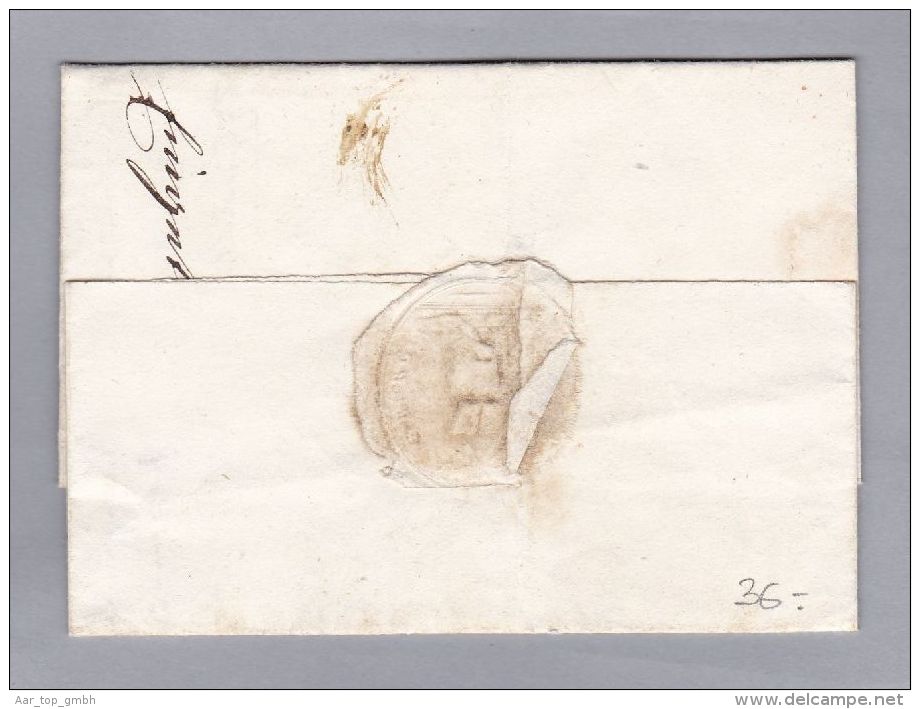 Heimat AG AARBURG 1845-10-01 Brief Nach Reichenberg - ...-1845 Prefilatelia