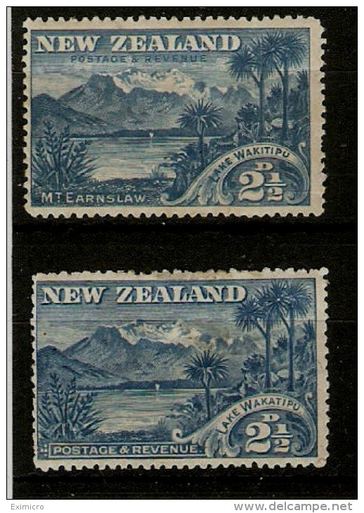 NEW ZEALAND 1898 2½d SG 249a And SG 250 MOUNTED MINT Cat £61 - Neufs
