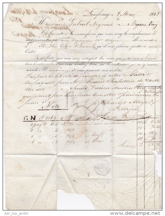 Heimat AG LENZBURG 1841-05-08 Brief Nach Vevey - ...-1845 Prefilatelia
