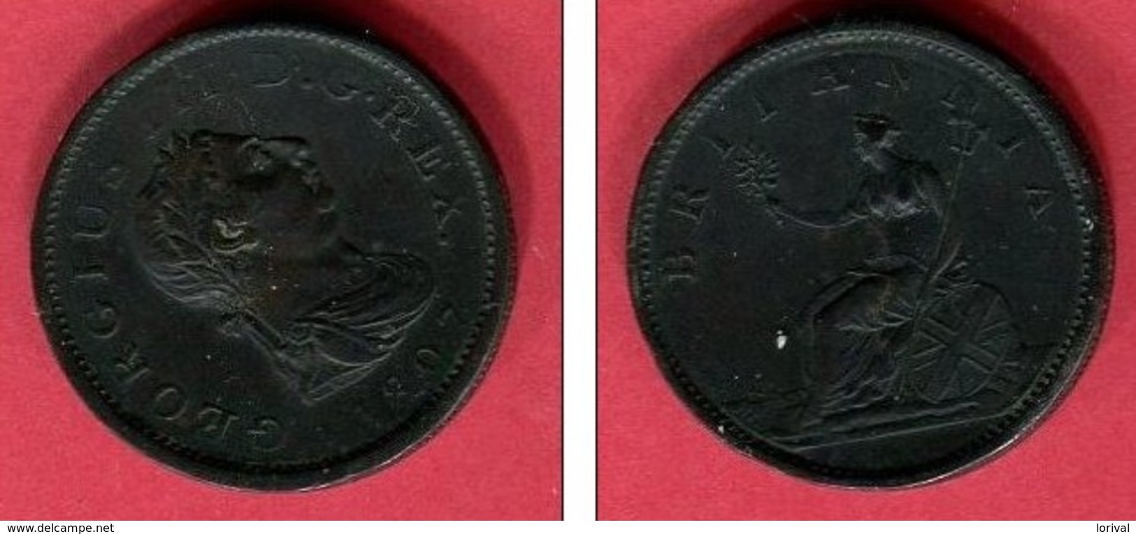 GEORGE III 1 PENNY 1807  TB+  20 - Other & Unclassified