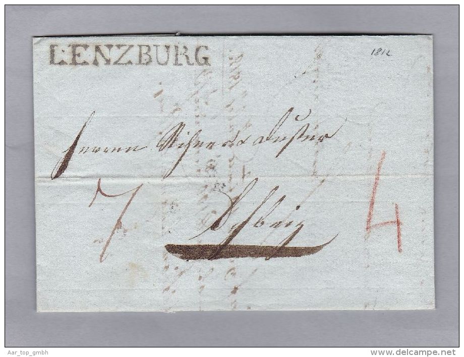 Heimat AG LENZBURG 1812-06-10  Brief Nach Schwyz - ...-1845 Prefilatelia