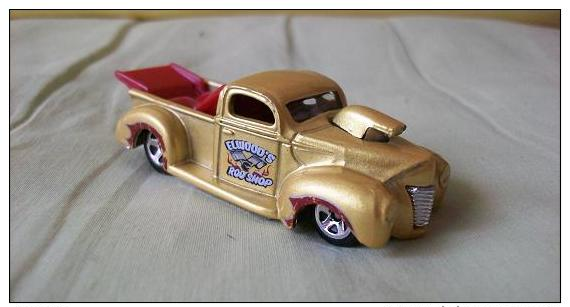 Coches A Escala HOT WHEELS MATTEL 1997 - ´40 FORD PICK UP ELWOOD´S ROD-SHOP 7 Cm - HotWheels