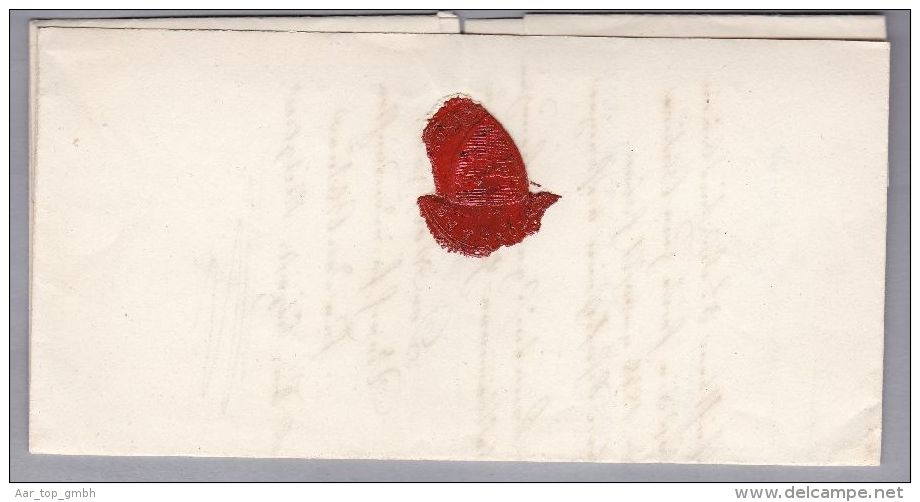 Heimat AG SEENGEN 1848-02-06 Rot Langstempel Brief Nach Lenzburg - ...-1845 Vorphilatelie