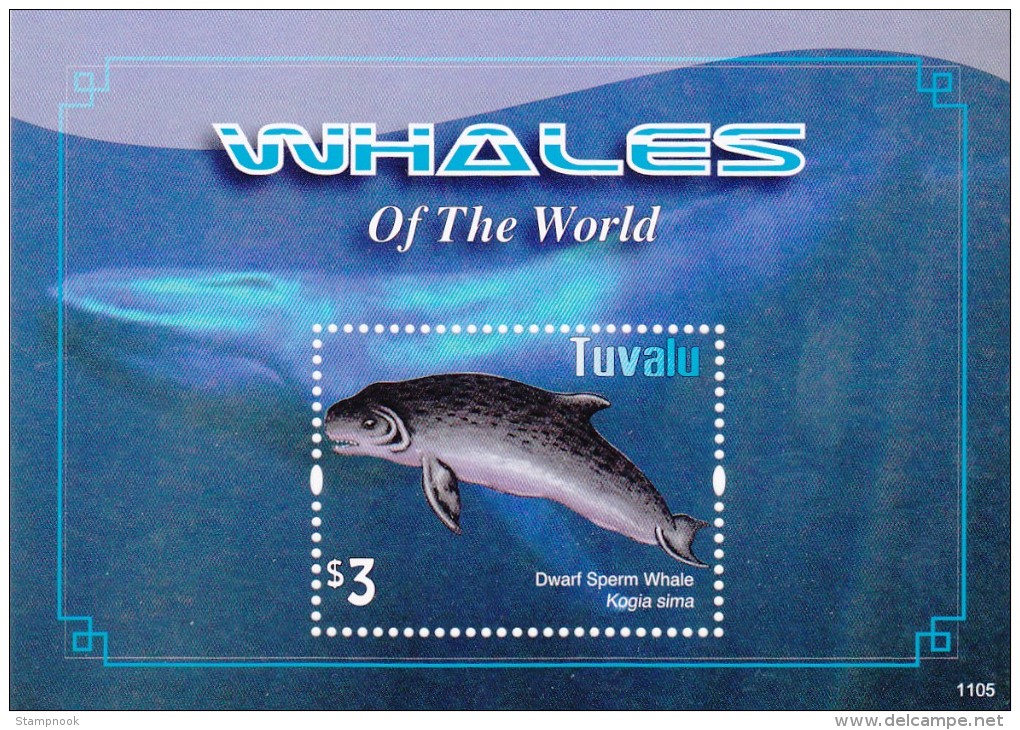 Tuvalu Whales Of The World Souvenir Sheet Mint NH - Tuvalu