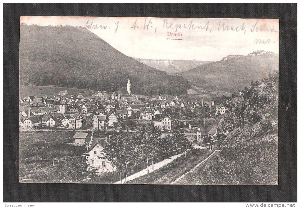 URACH BAD URACH  1902 + Postmark + Stamp Postal History - Bad Urach