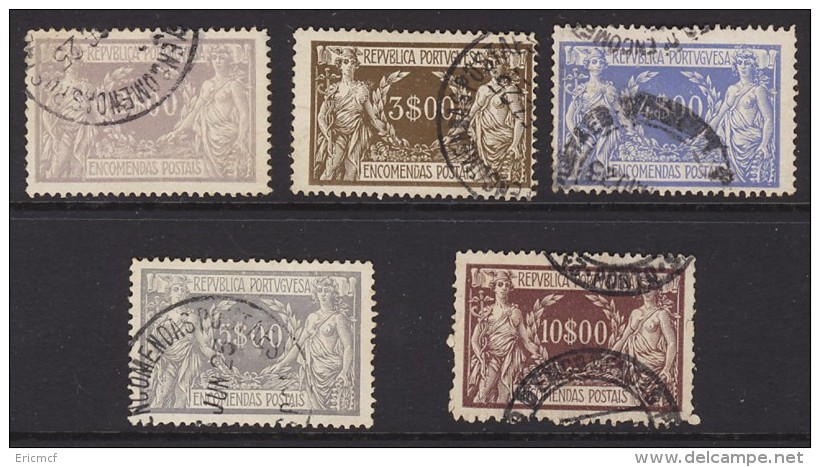 Portugal 1920 Parcel Stamps High Values Fine Used - Usati