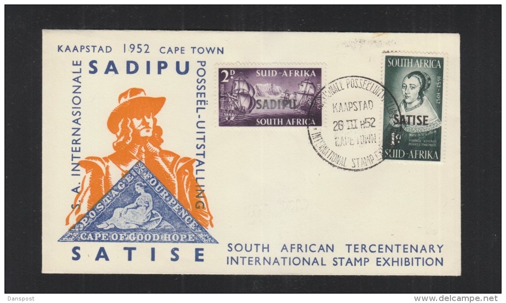 South Africa SADIPU Cover 1952 - FDC