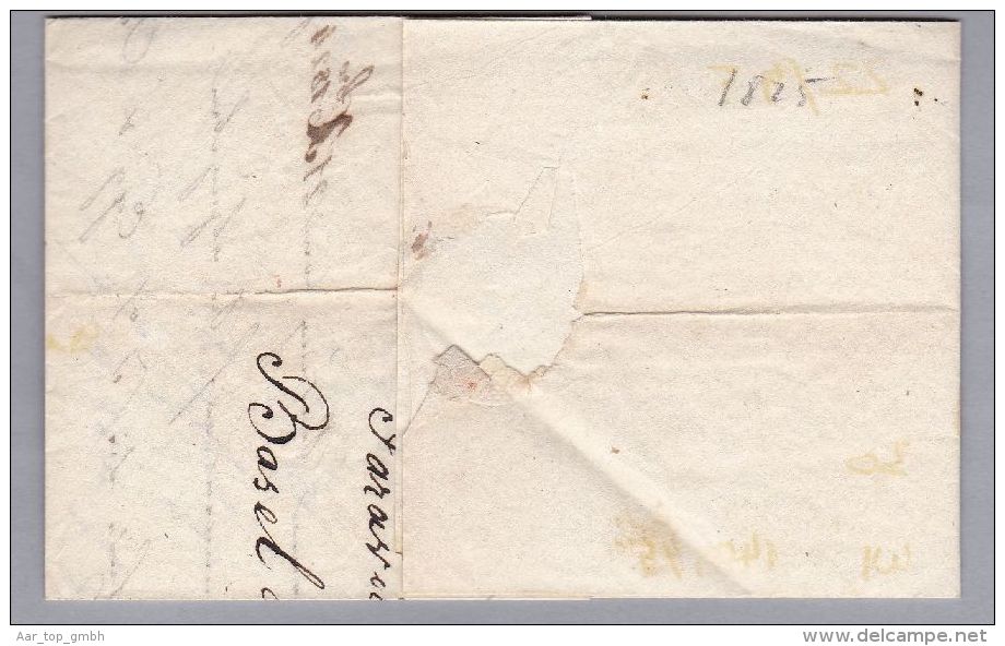Heimat BS BASEL 1825-06-10 Brief Nach Malans - ...-1845 Vorphilatelie
